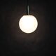 1970s Pendant Glass Light by Targetti , Italy