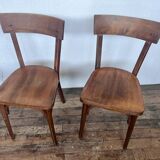 Series of 4 parisian bistro chairs troquet style baumann, fischel, kohn, lutherma