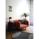 Moira armchair pink fabric ENO studio