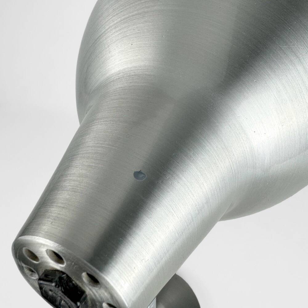 Flexible brushed aluminum lamp from the 60s