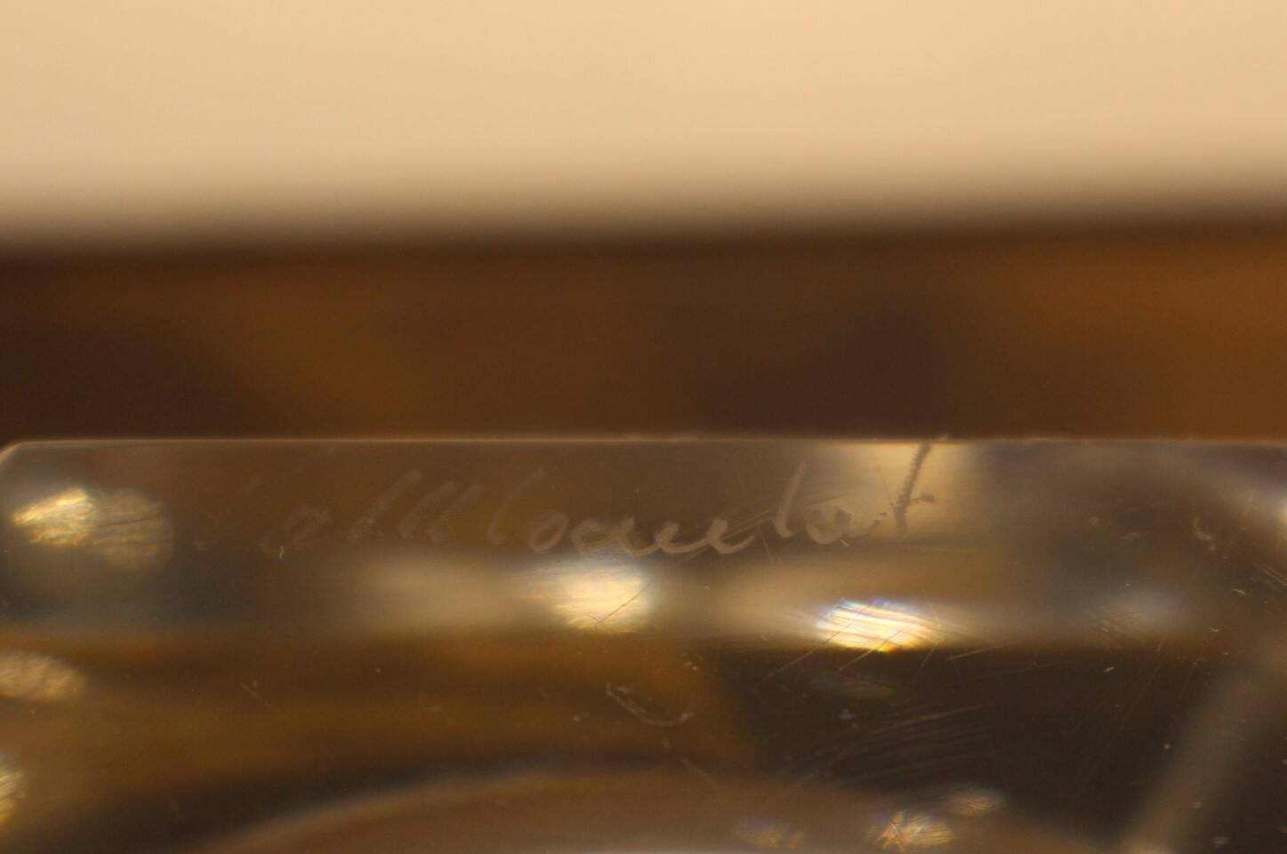 Val St Lambert crystal ashtray