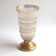 Vase verre et or années 1940