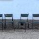 Série de 6 chaises’s d’école industrielle empilable