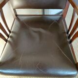 Colonial style wooden armchair