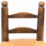 Mulched low chair, known as fireplace chair brutalist style