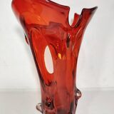 Jarrón de cristal de Murano. Italia, 1970s.