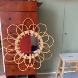Rattan mirror 60cm
