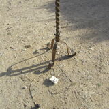 Wrought iron floor lamp from the 40s