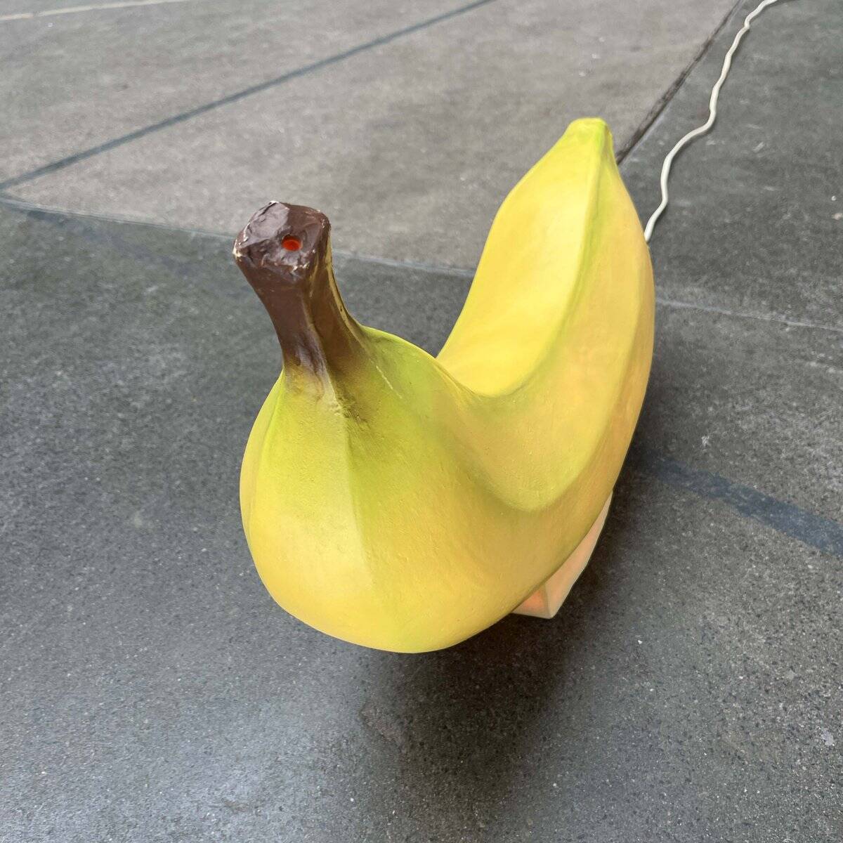 Postmodern banana floor lamp by Heico, 1980s.