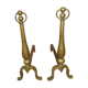 Brass andirons