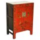 Antique Chinese hand-lacquered side table, large sideboard.