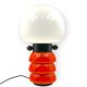 Lampe de table orange space age, F.lli Faver Italie, années 1970