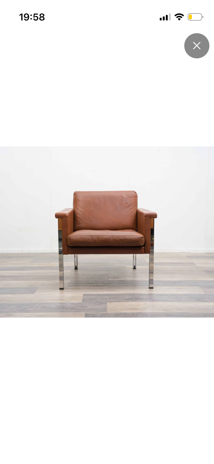 Fauteuil moderne en cuir