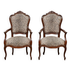 Paire de fauteuils de