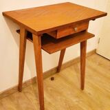 50s console table with compass feet
