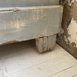 Blue patinated cap cabinet