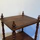 Three-Tier Shelf in Pitch Pine with Turned Columns and Spindles. Work