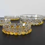 Dessert set from Walther Glass series "Boléro" 1960
