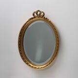 Dutch Wood with Beveled Louis-Philippe Style Mirror labeled Pieterman, 1950