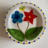 Set of 6 plates De Simone in glazed earth 1970 Italian work
