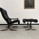 2 "Siesta" armchairs with their ottomans by Ingmar Relling, circa 1970