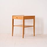 Table de chevet vintage en chêne