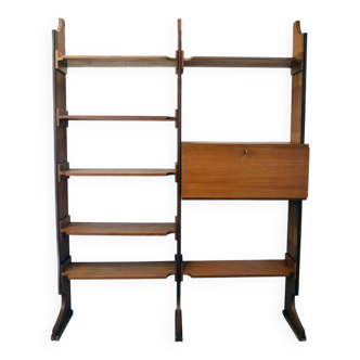 Teak bookcase by Esposizione Permanente Mobili Cantu’ 1960s