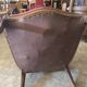Lot de 3 fauteuils Voltaire et un pouf assorti