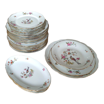 Service de table en porcelaine de Sologne l'archevêque