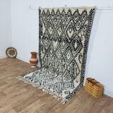 Handmade wool Berber rug 245 X 145 CM