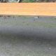 Farm wooden tavern table on trestles