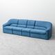 4-module blue sofa from the 1970s – Italian vintage modernist design