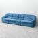 4-module blue sofa from the 1970s – Italian vintage modernist design
