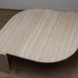 Table basse en travertin, 1980