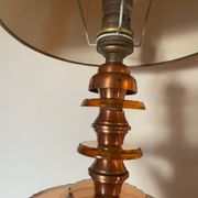 Small Art Deco lamp in copper glass