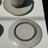 Modular Indonesian ceramic tableware service (6 elements + cups)
