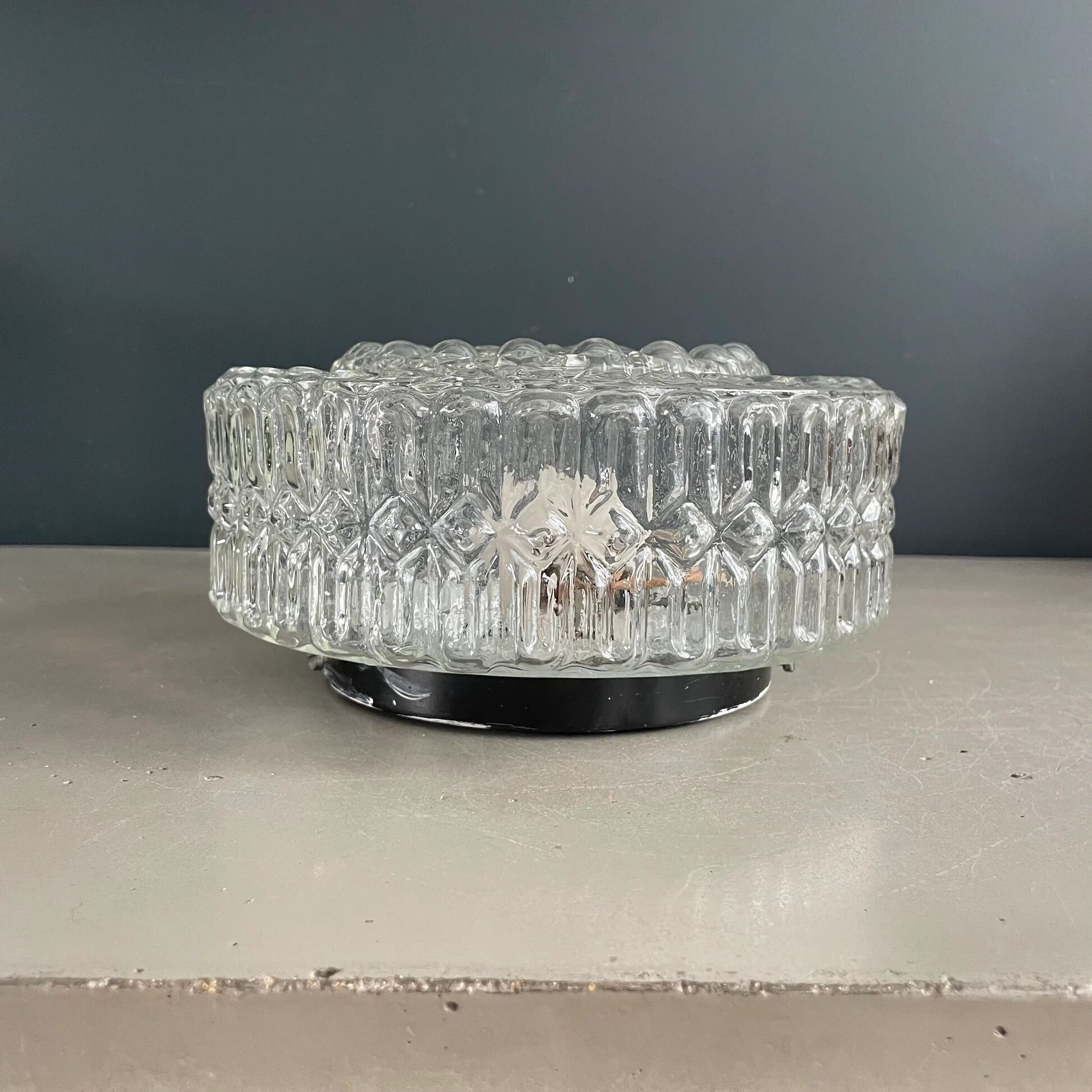 Ceiling light or moulded glass wall light