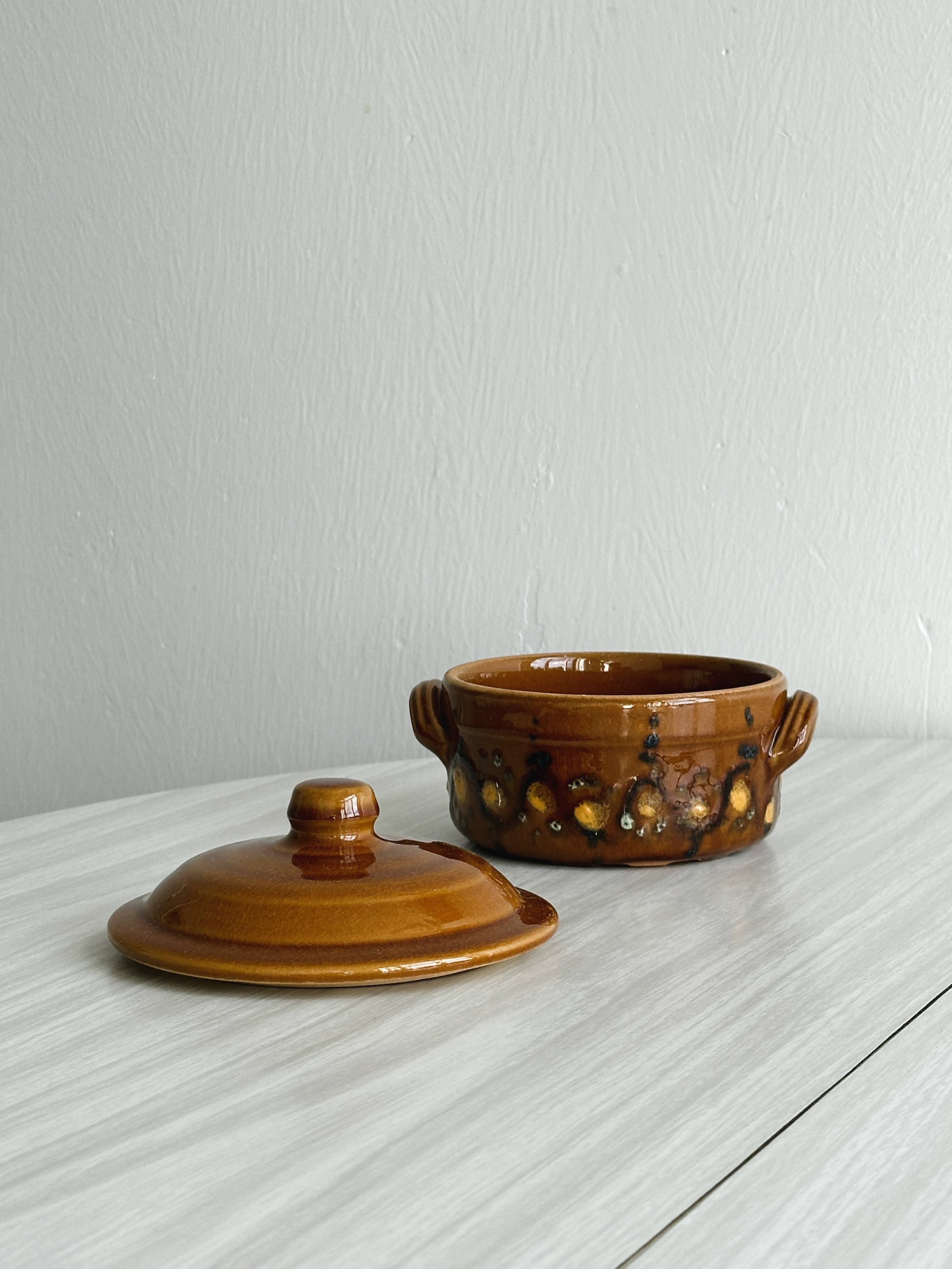 Small vintage ceramic oven dish