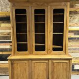 Large cherry wood bookcase