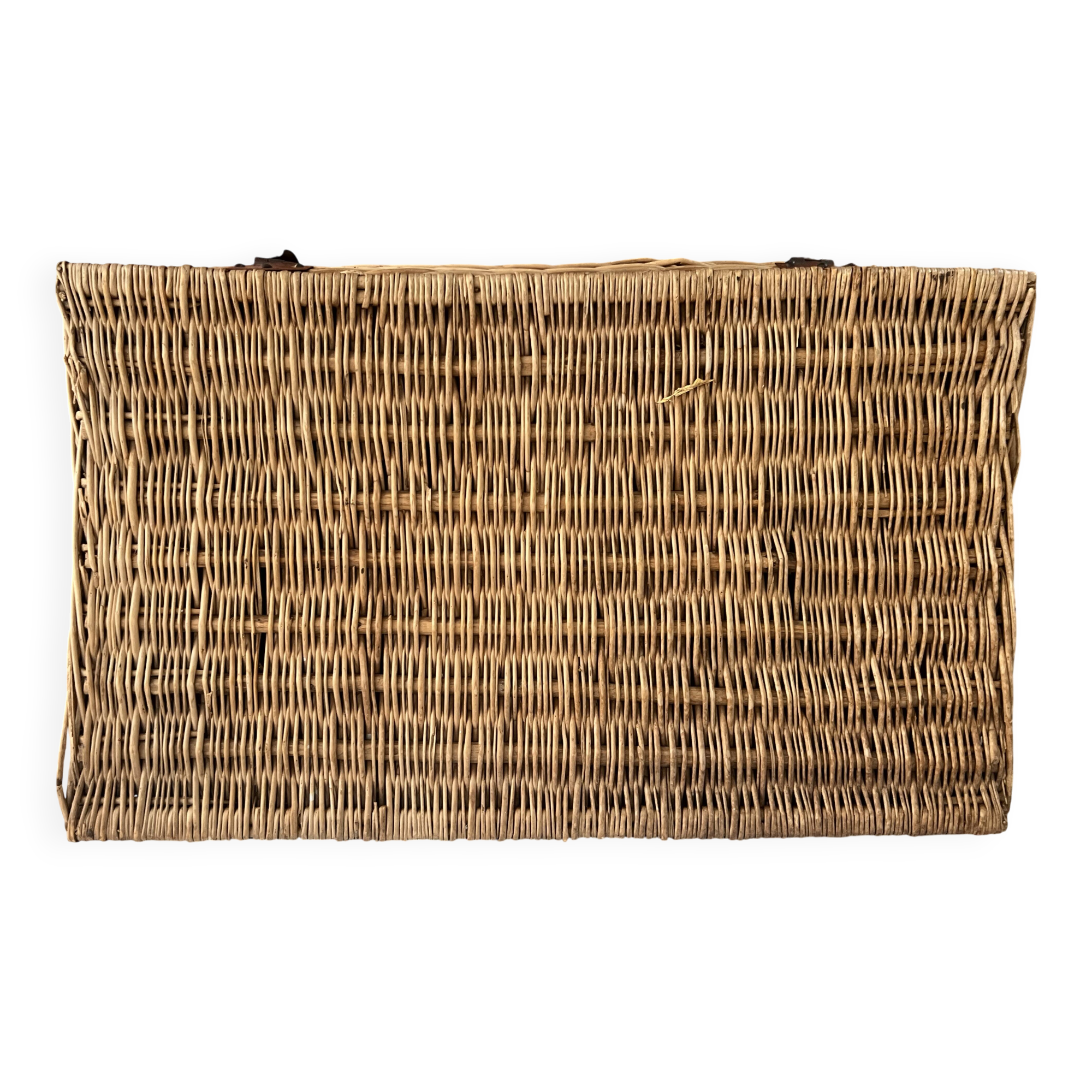 malle en rotin année 30 ou 50