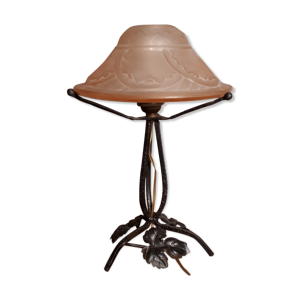 lampe fer forge ancien