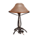 small iron lamp forged ANCIEN ABAT DAY IN VERRE MOULE 1920