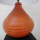 Vintage terracotta lamp, unique piece, by ceramist in Paris