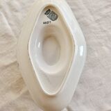 Old Saint-Amand ironstone sauce boat model 4022 - Blue floral rim