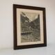 Mountain chalet photography painting