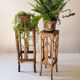 Pair of bamboo and vintage rattan harnesses
