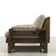 Vintage Brutalist Oak Armchair