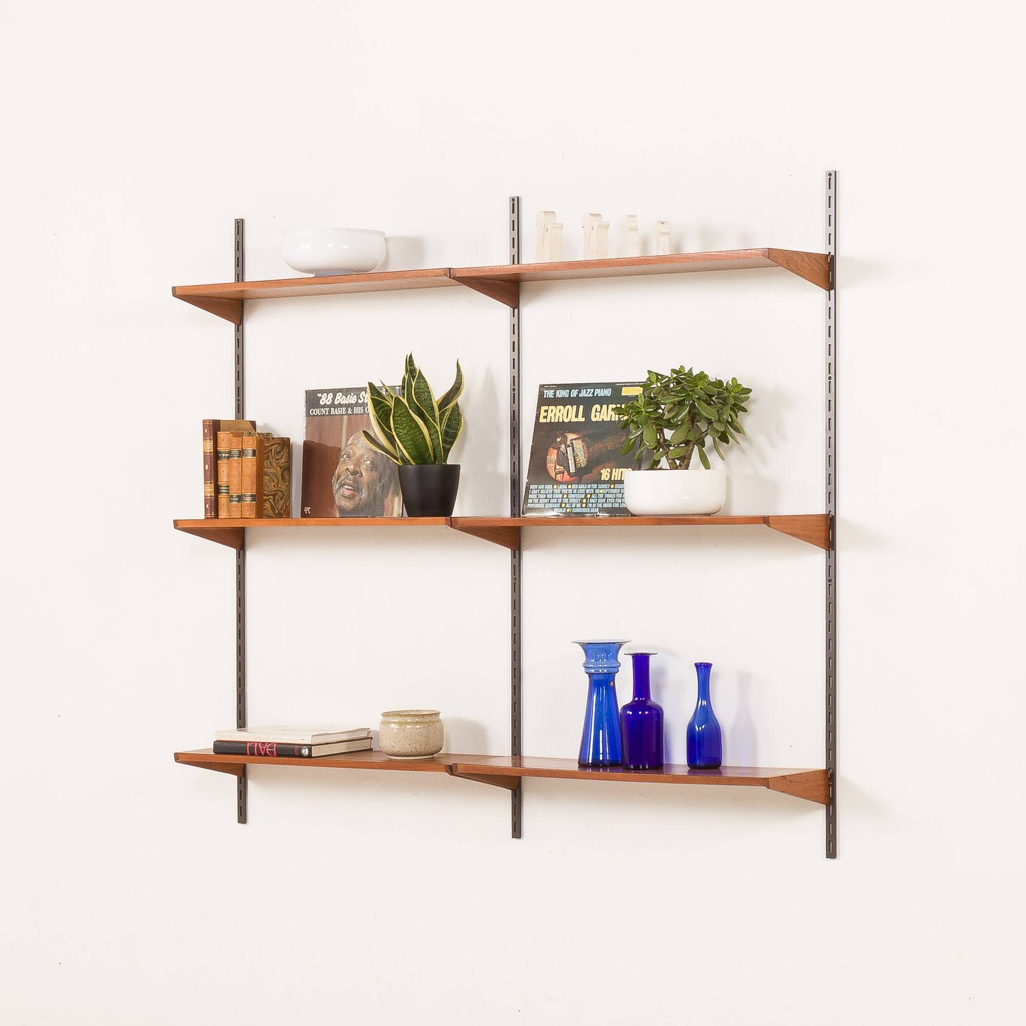 Kai Kristiansen shelving unit, set of 6 shelves, FM Møbler, Denmark 1960s