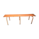 Ancien banc métallique orange