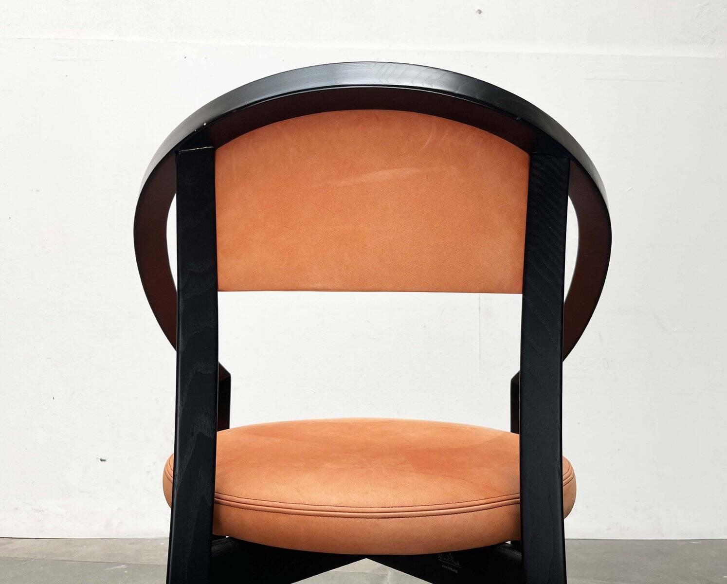 Postmodern German Chair Model Nostro in Leather by Andreas Weber for Rosenthal Einrichtung, 1980s
